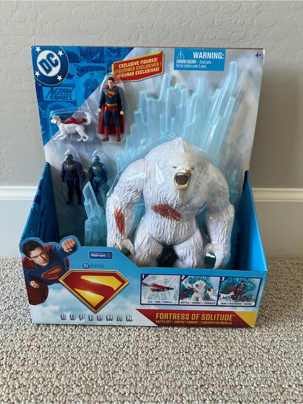 Spin Master DC Comics Superman Fortress of Solitude Battle Set NIB $20